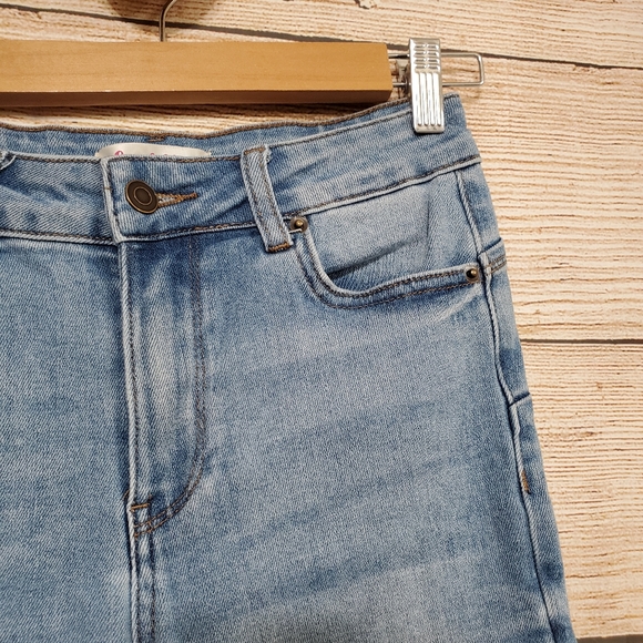 💟 Design by Olivia Blue High Rise Cropped Ankle Jeans 7 - Picture 4 of 8